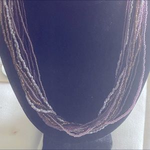 Multistrand European bead neclace